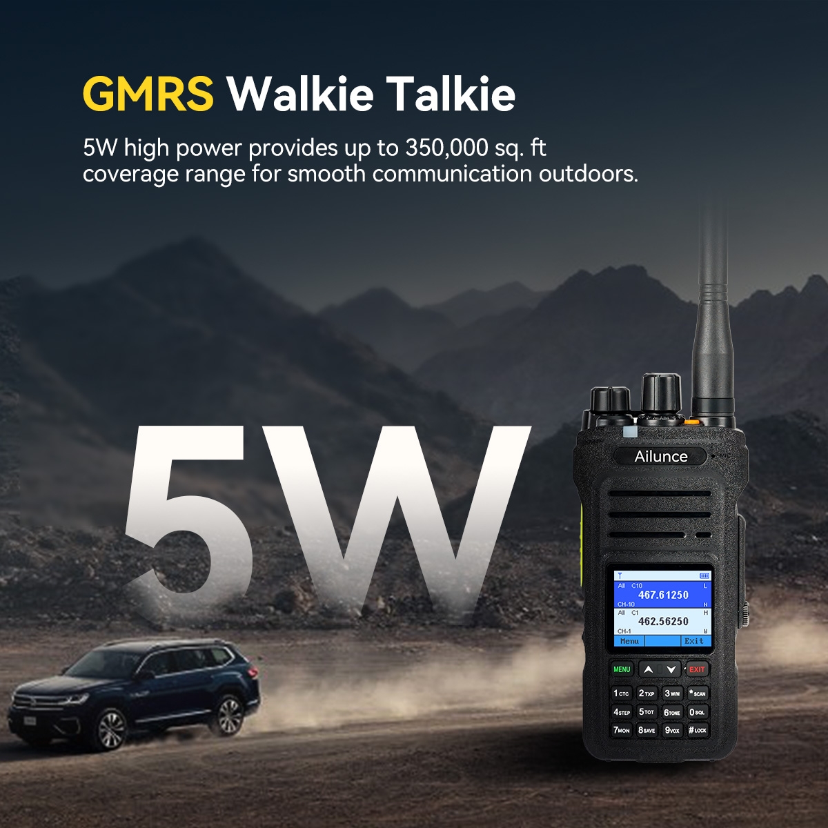 5W GMRS Radio