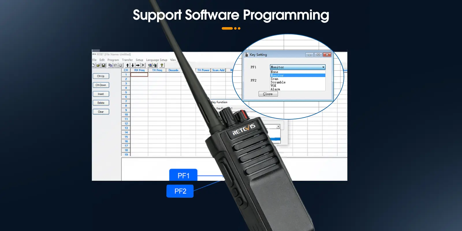 Retevis RT29 programming