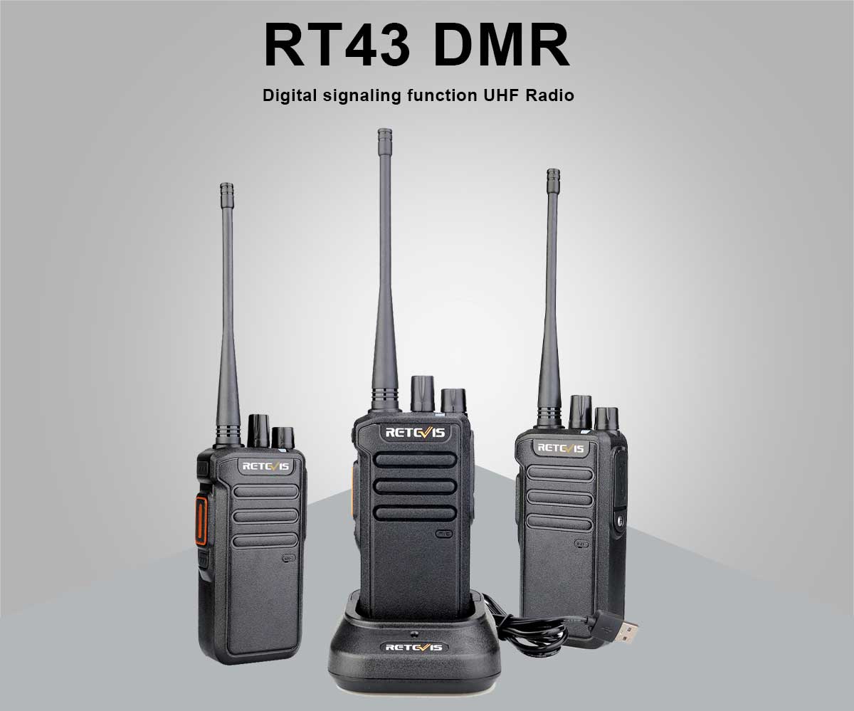RT43 DMR RT43 Digital signaling function UHF DMR Radio
