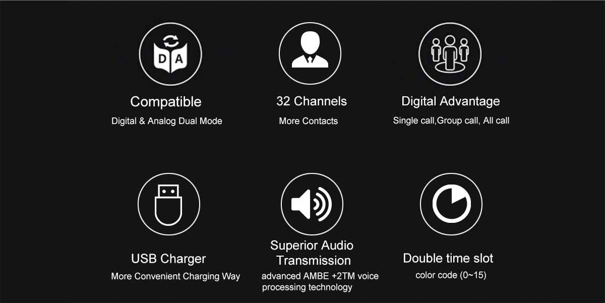 RT43 Digital RT43 Digital signaling function UHF DMR Radio