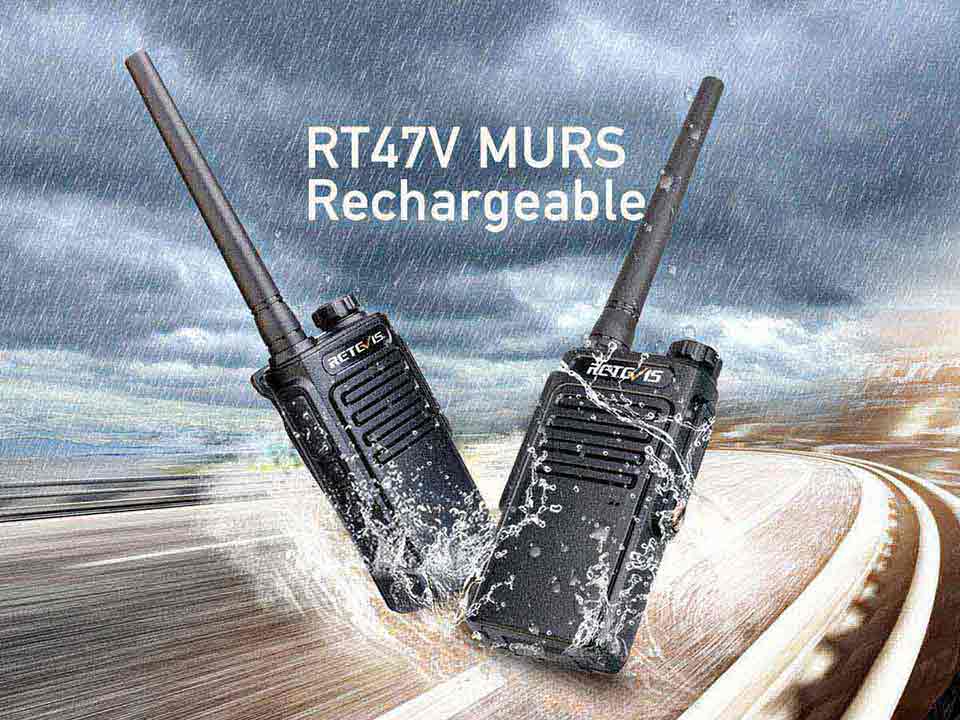 RT47V MURS Handheld Rechargeable Waterproof Two-Way Radios