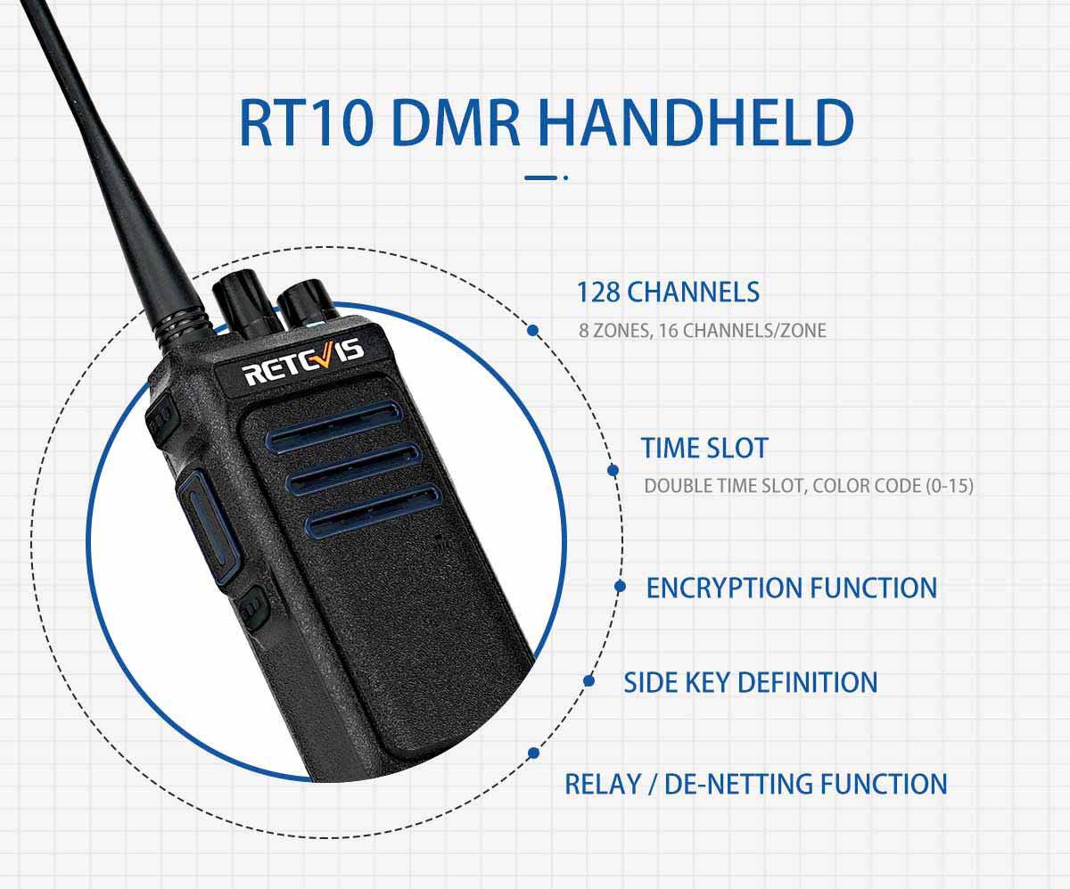 RT10 handheld digital Radio