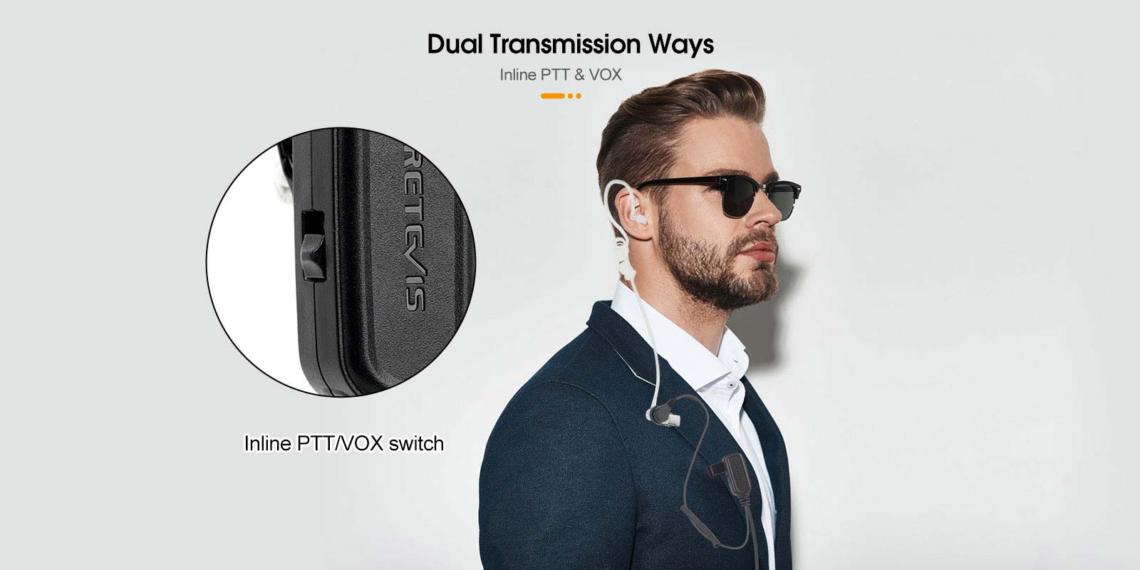 Dual Transmission Ways InlinePTT and VOX