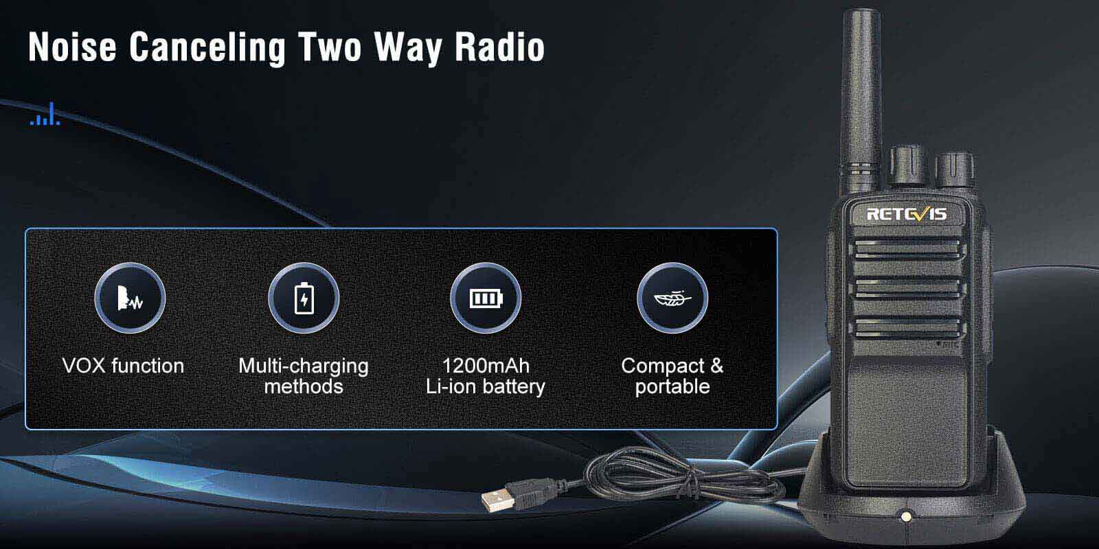 Retevis NR10 Noise Canceling Two Way Radio Retevis NR10 Noise Canceling Two Way Radio