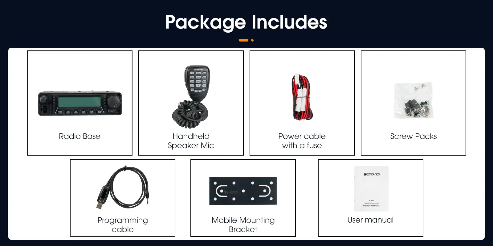 Retevis-RA87-GMRS-Mobile-Radio-Package-Includes Retevis-RA87-GMRS-Mobile-Radio-Package-Includes