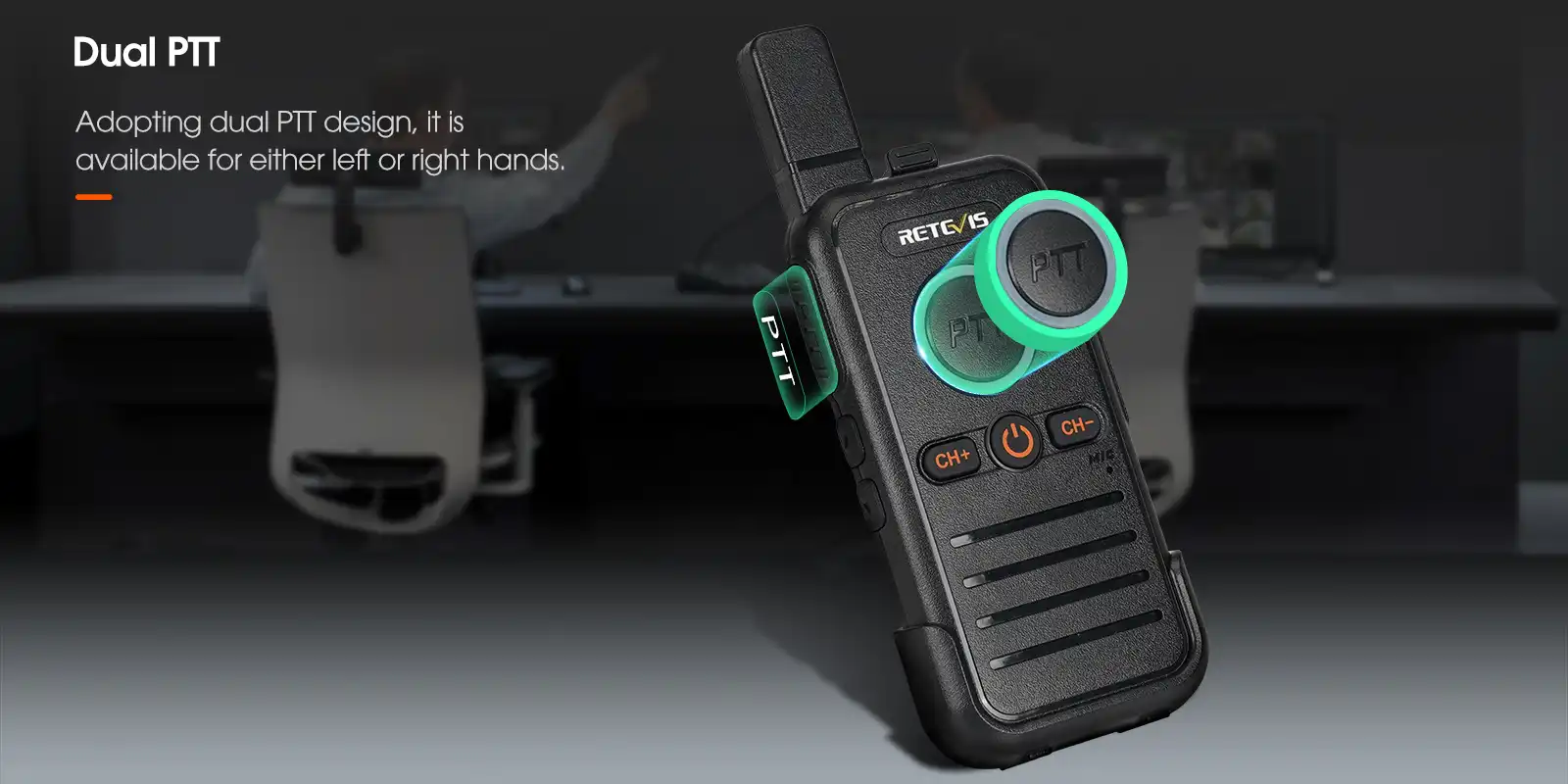 Retevis-RB45-RB645-License-Free-Radio-with-Dual-PTT