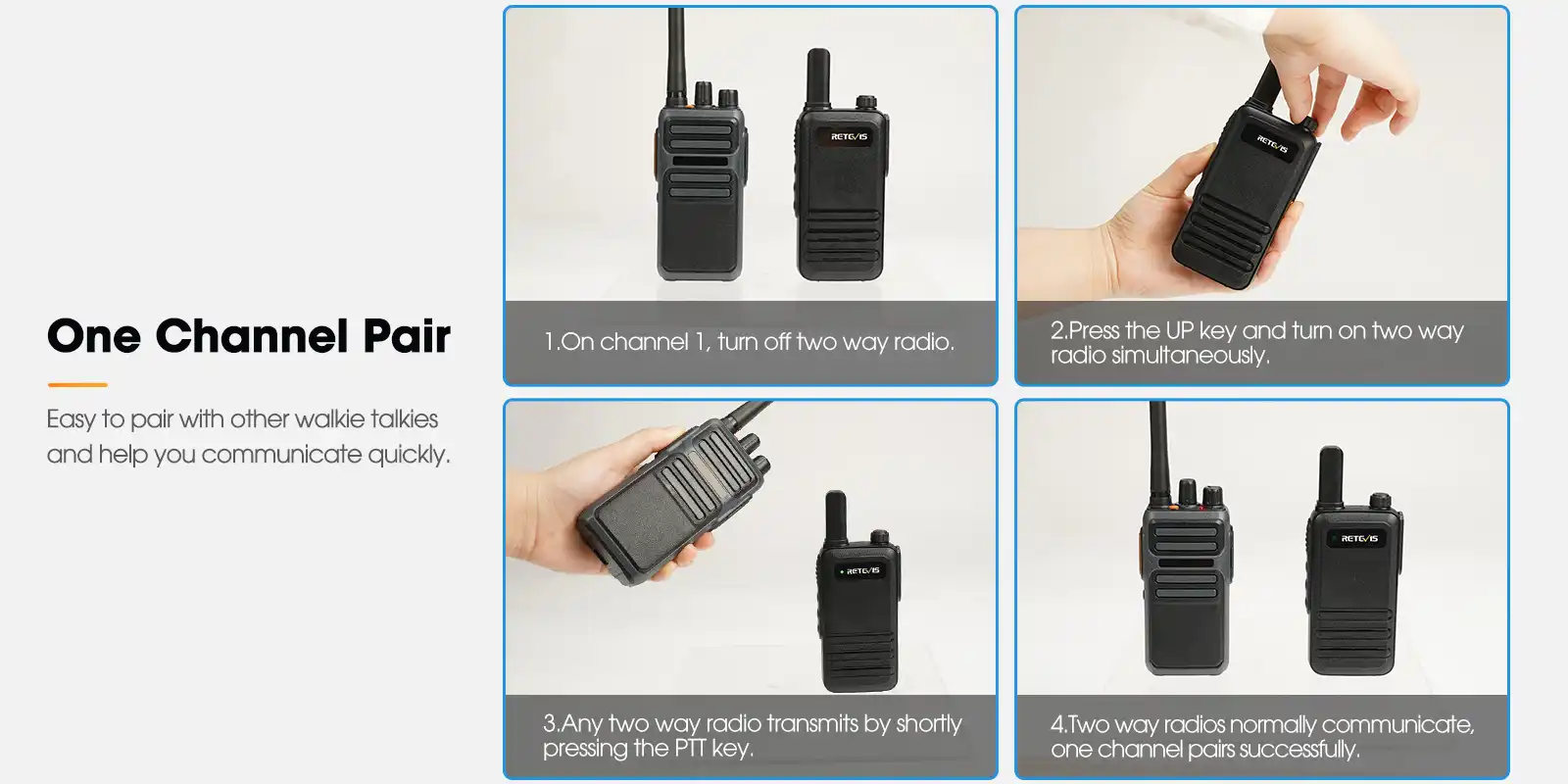 Retevis-RB47-RB647-Waterproof-Ultra-Thin-Walkie-Talkies-One-Channel-Pair Retevis-RB47-RB647-Waterproof-Ultra-Thin-Walkie-Talkies-One-Channel-Pair