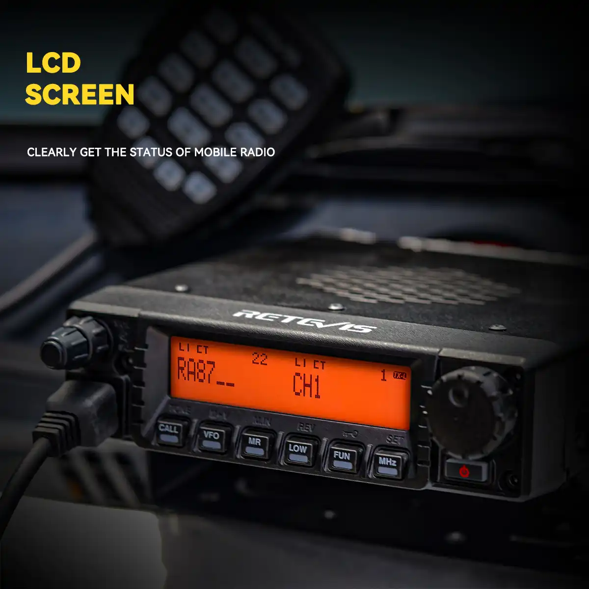 Retevis-RA87-Mobile-Radio-LCD-Screen Retevis-RA87-Mobile-Radio-LCD-Screen