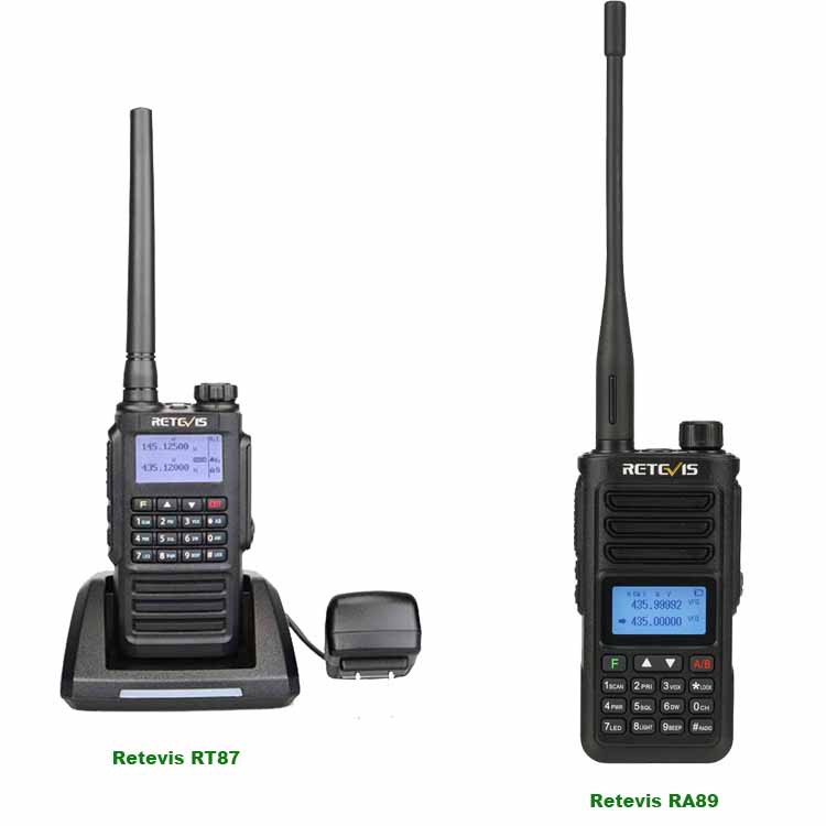 Rt87 vs Ra89 handheld transceiver radio