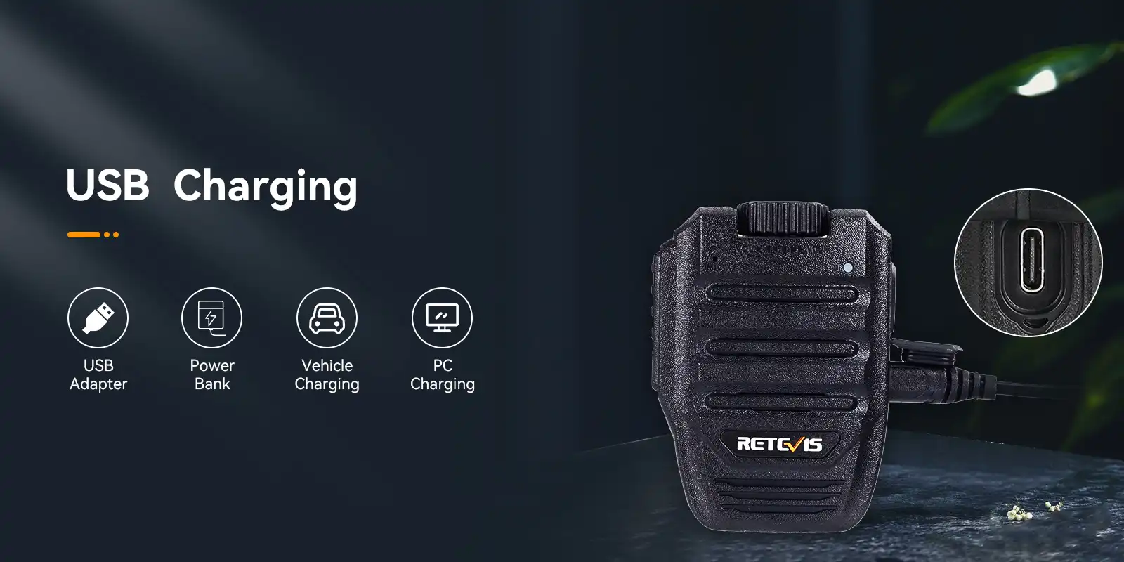 Retevis-HWN001-bluetooth-wireless-remote-speaker-mic-USB-charging