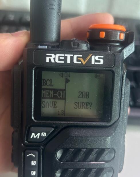 save channels on ham radio RA79