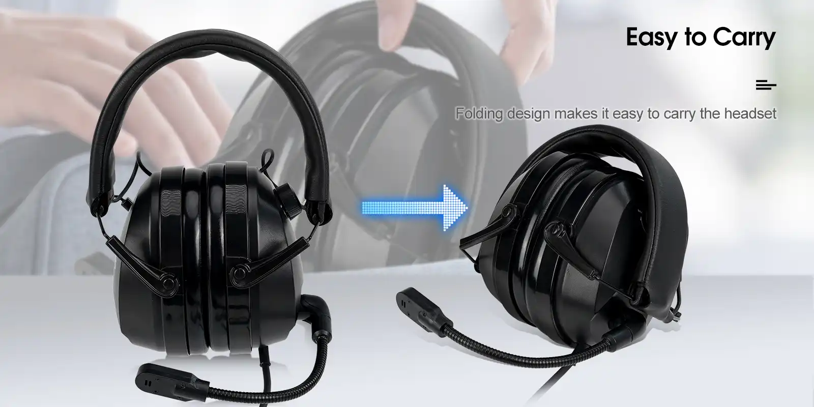 Retevis-EHK012-EHM002-folding-two-way-radio-headset