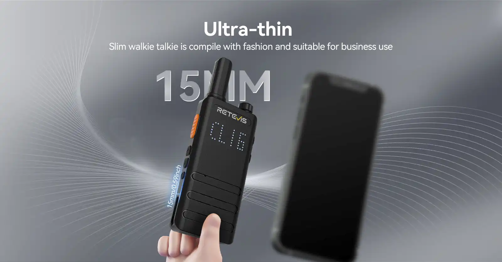 Retevsi-B3H-B63H-license-free-walkie-talkie-15mm-ultra-thin-body