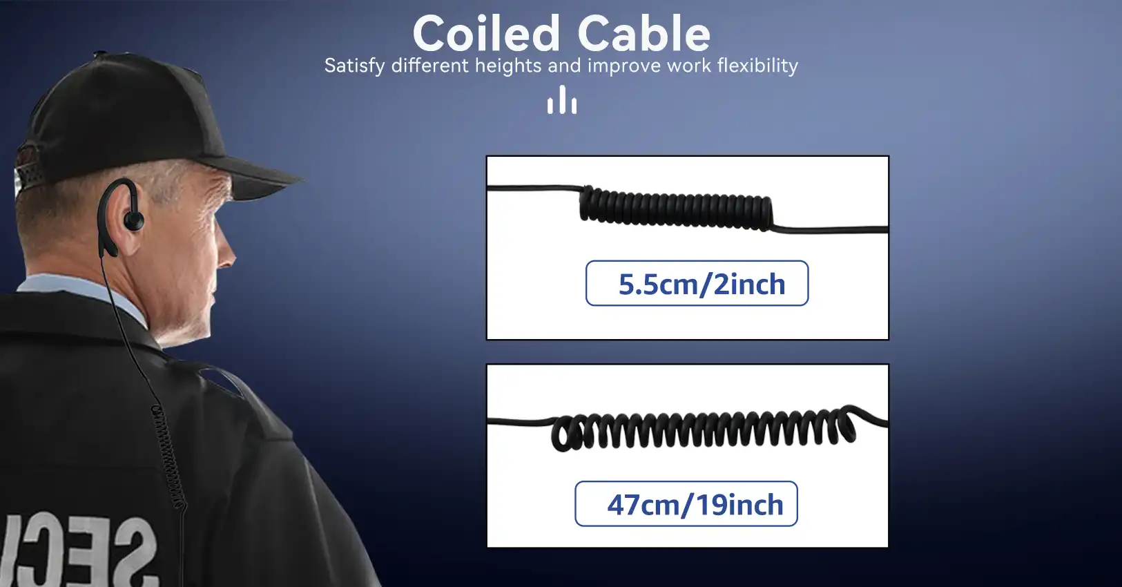 Retevis EEK023 Colied Top Earpiece Retevis EEK023 Colied Top Earpiece