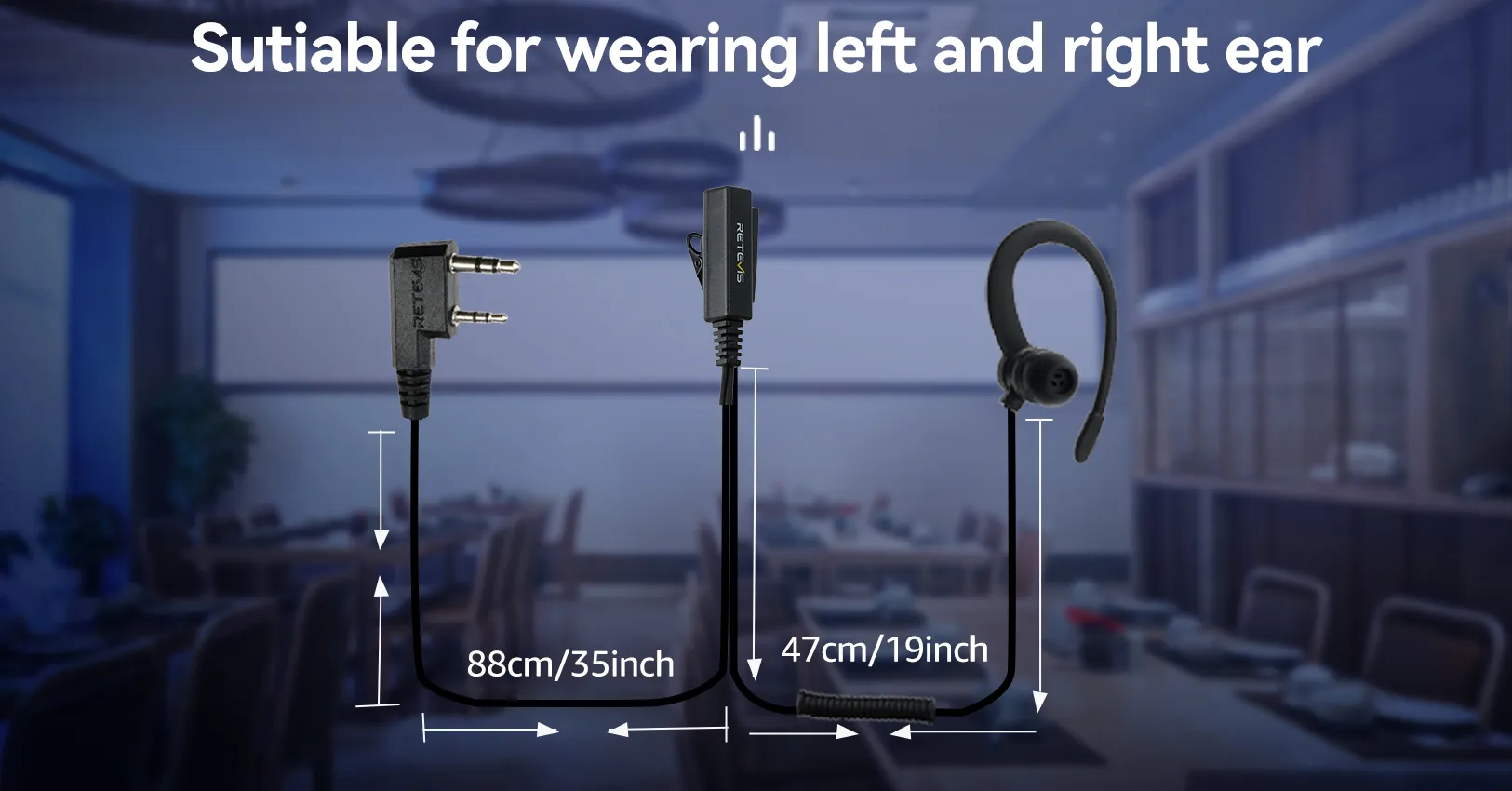 Retevis EEK023 Earpiece Friendly Design Retevis EEK023 Earpiece Friendly Design