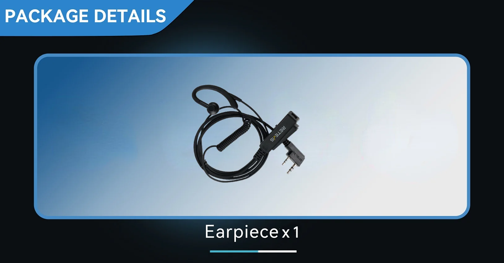 Retevis EEK024 Earpiece Package Includes Retevis EEK024 Earpiece Package Includes