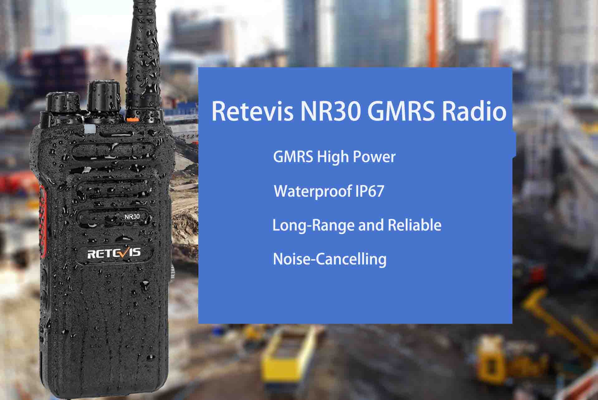 NR30 5 Watt Waterproof GMRS Radio