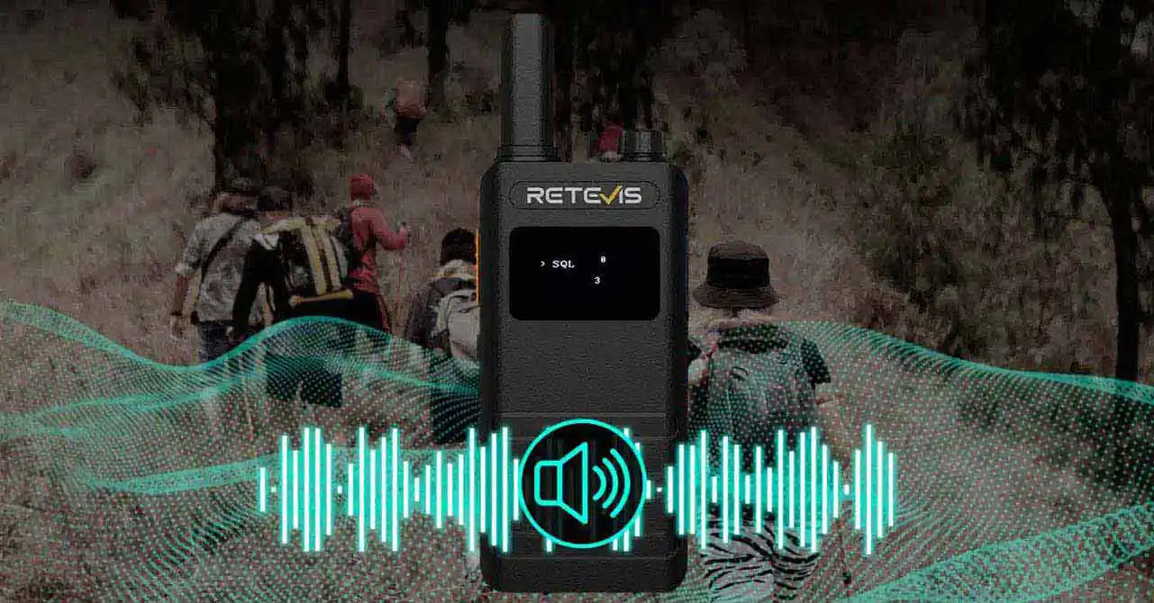 Retevis B63S PMR446 Ultra Slim Walkie Talkie Squelch Function