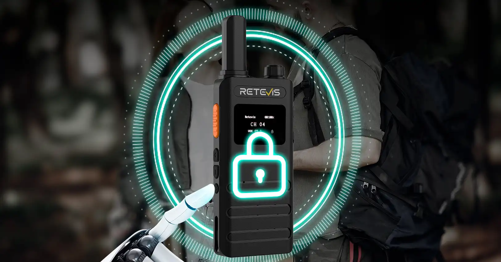 Retevis B63S PMR446 Ultra Slim Walkie Talkie Channel Lock Function