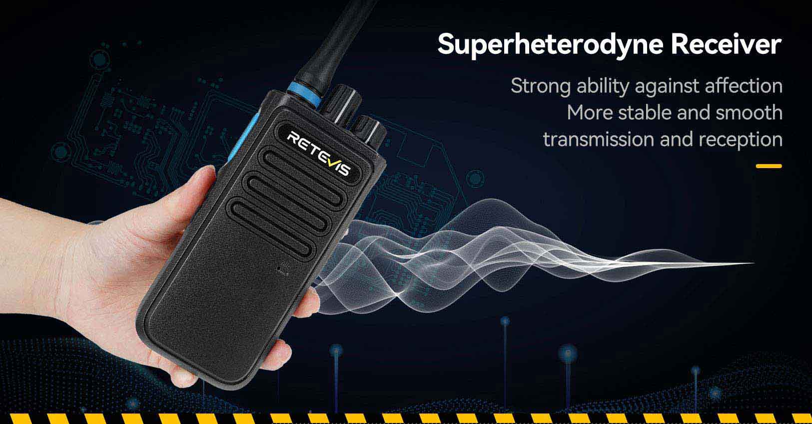 retevis P1 dmr radio superheterodyne receiver
