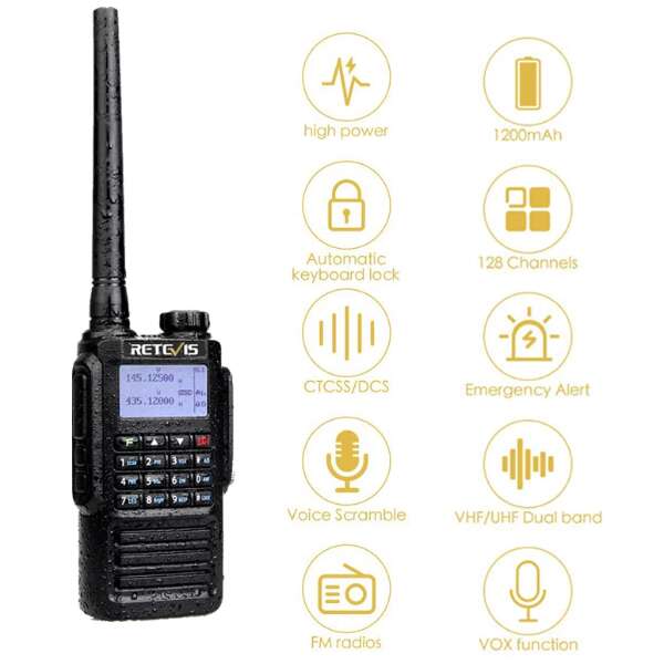 Retevis RT87 Waterproof Ham Radio