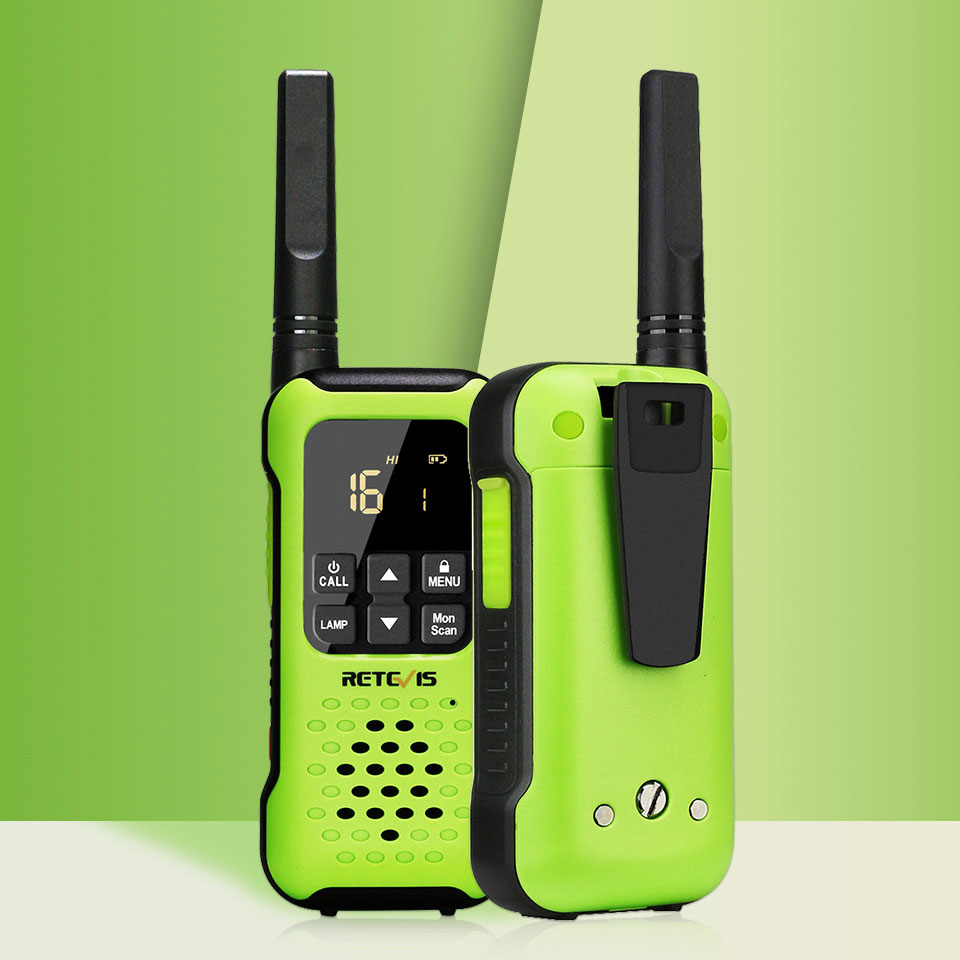 Green colored case walkie talkie rt49p