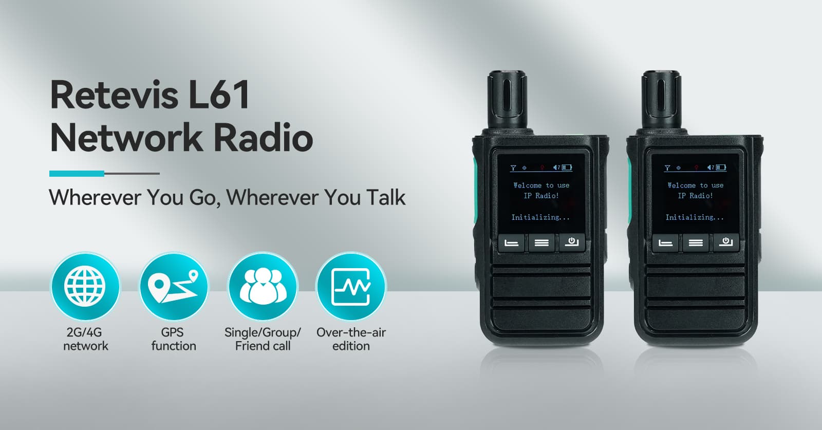 Retevis L61 SIM Network Radio POC Radio