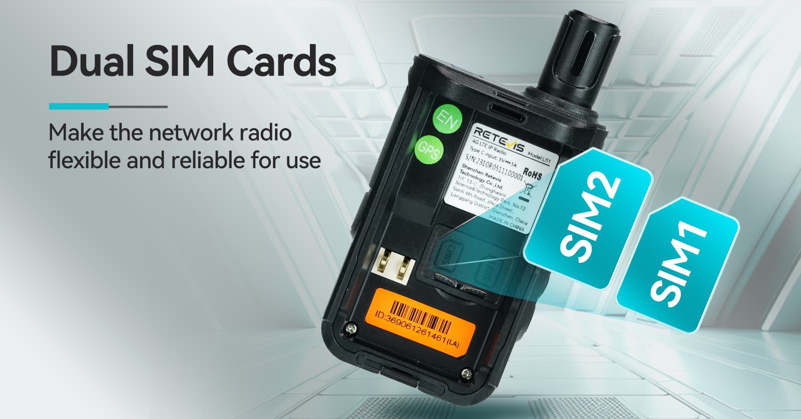 dual SIM card on POC radio L61