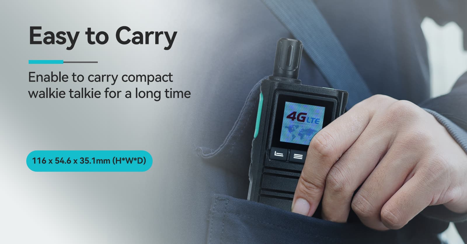 compact size and easy to carry POC radio l61