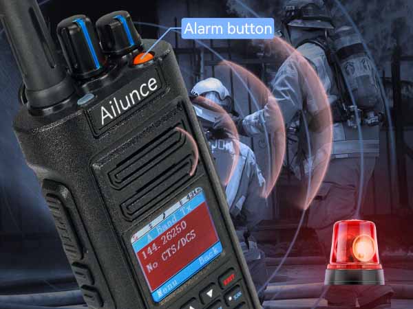 retevis ailunce hd2 emergency alarm function