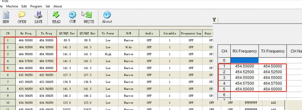 Retevis R1 and RT86 Setting Retevis R1 and RT86 Setting