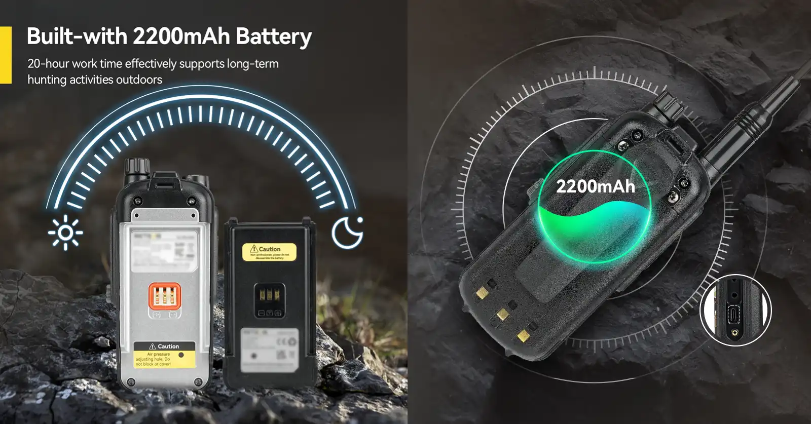 Retevis EZTalk2 Long Battery Walkie Talkie Retevis EZTalk2 Long Battery Walkie Talkie