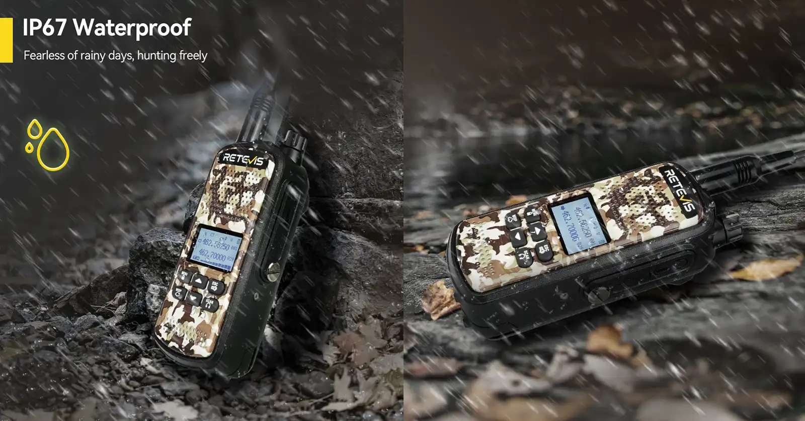 Retevis EZTalk2 IP67 Waterproof Two Way Radio Retevis EZTalk2 IP67 Waterproof Two Way Radio