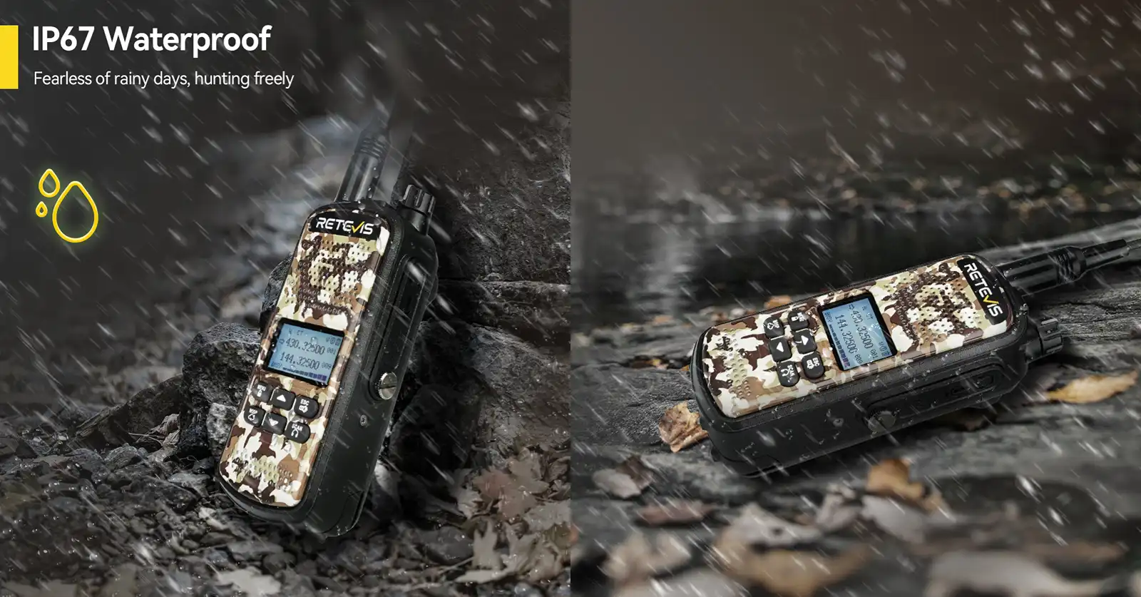 Retevis EZTalk62 IP67 Waterproof Two Way Radio Retevis EZTalk62 IP67 Waterproof Two Way Radio