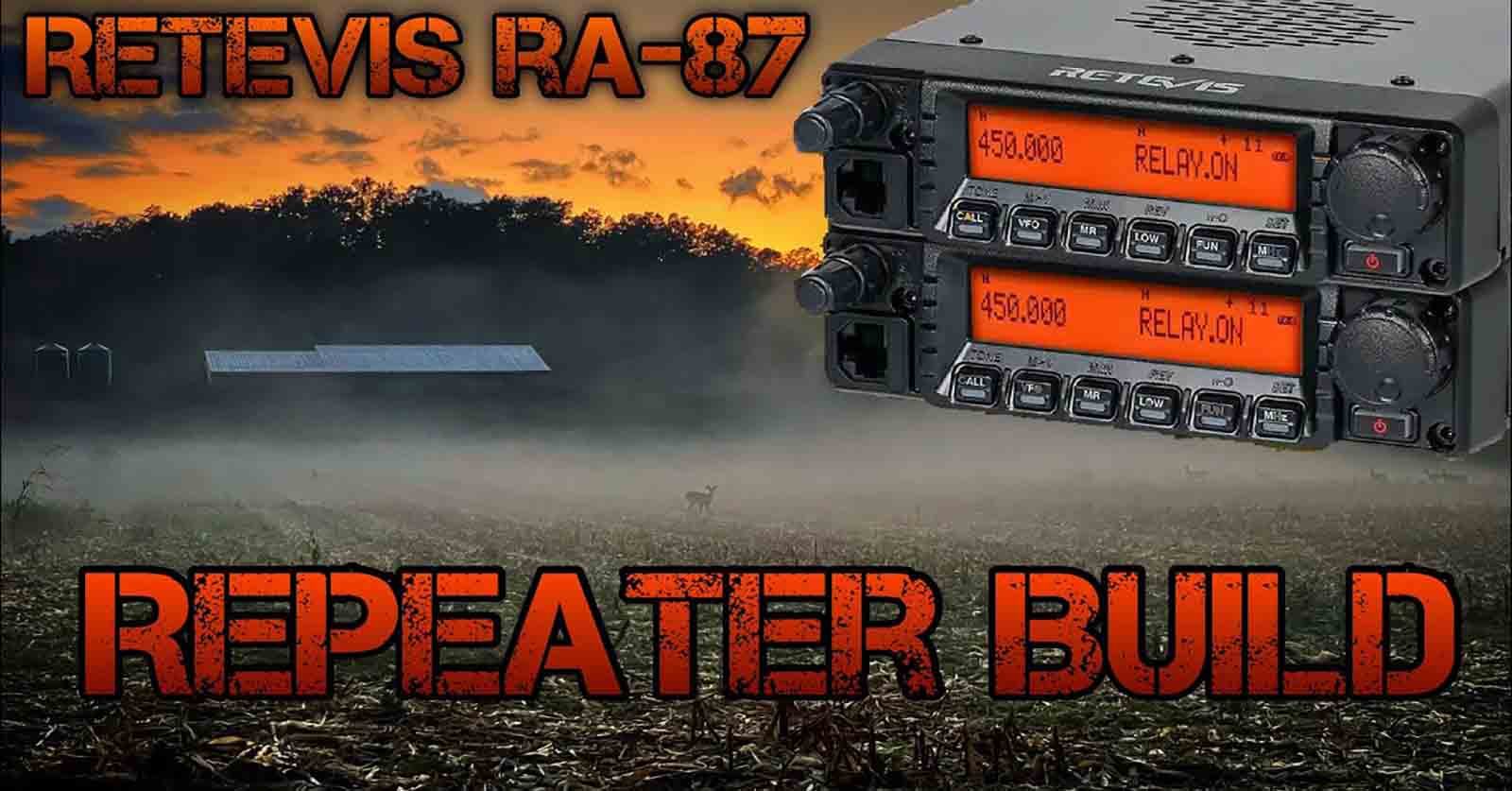 two high power GMRS mobile radios to build GMRS repeater Retevis RA87