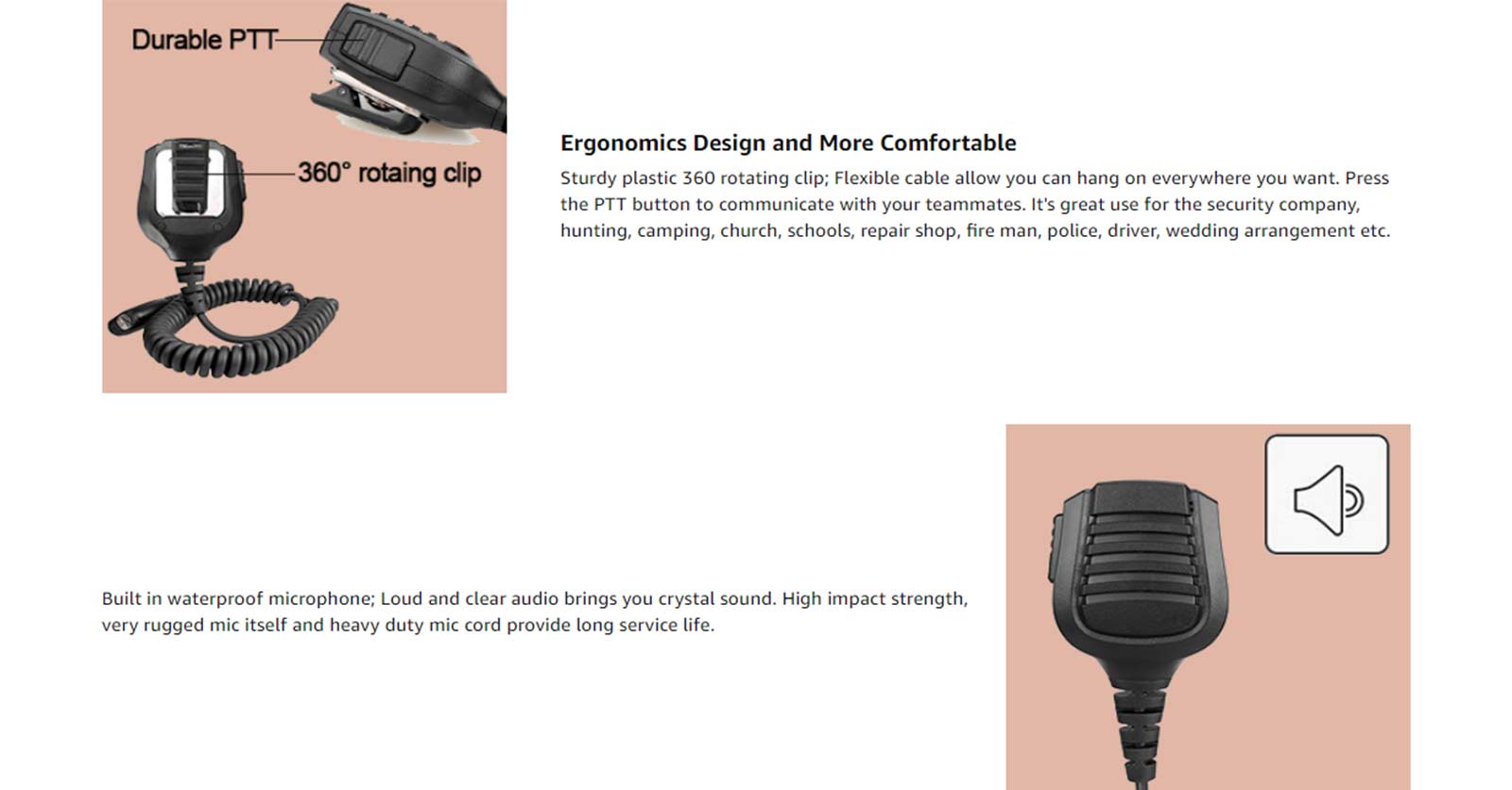 speaker mic detail