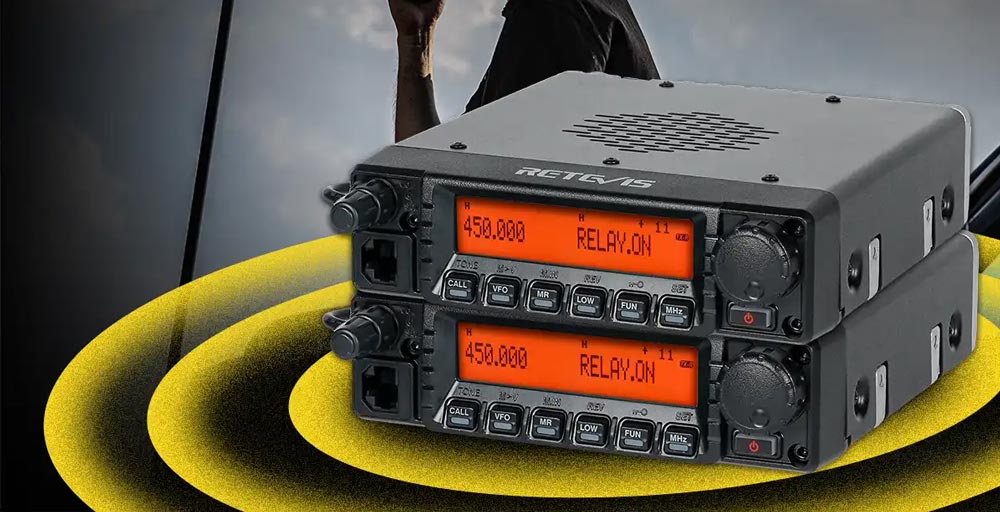 Retevis ra87 mobile radio can be made as a repeater