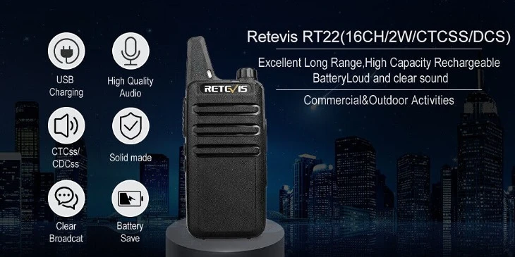 Retevis RT22 Rechargeable Mini Walkie Talkies Retevis RT22 Rechargeable Mini Walkie Talkies