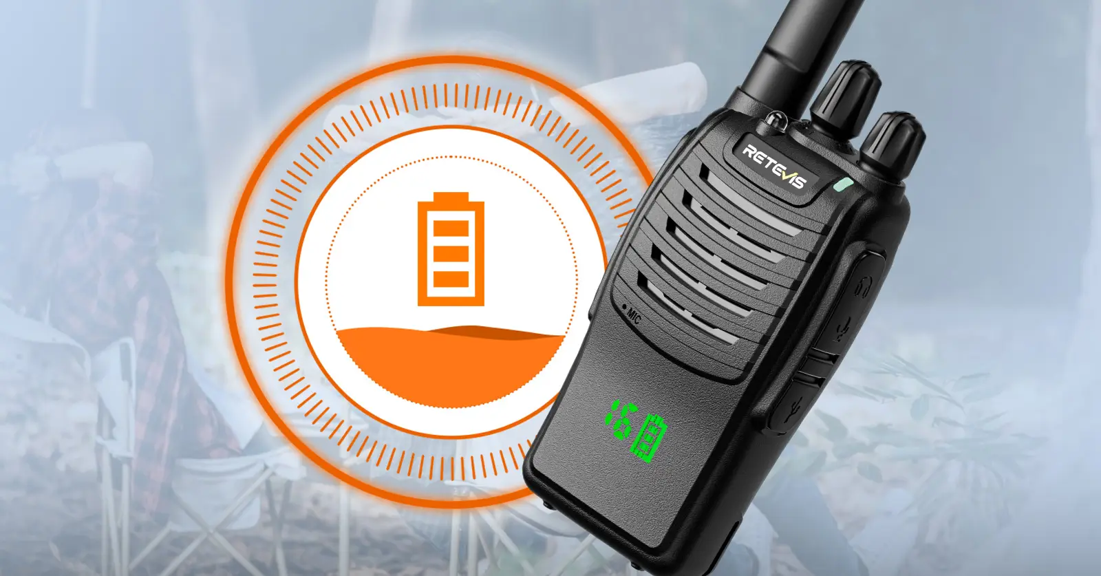 Retevis H777H Walkie Talkie with Battery Saving Function