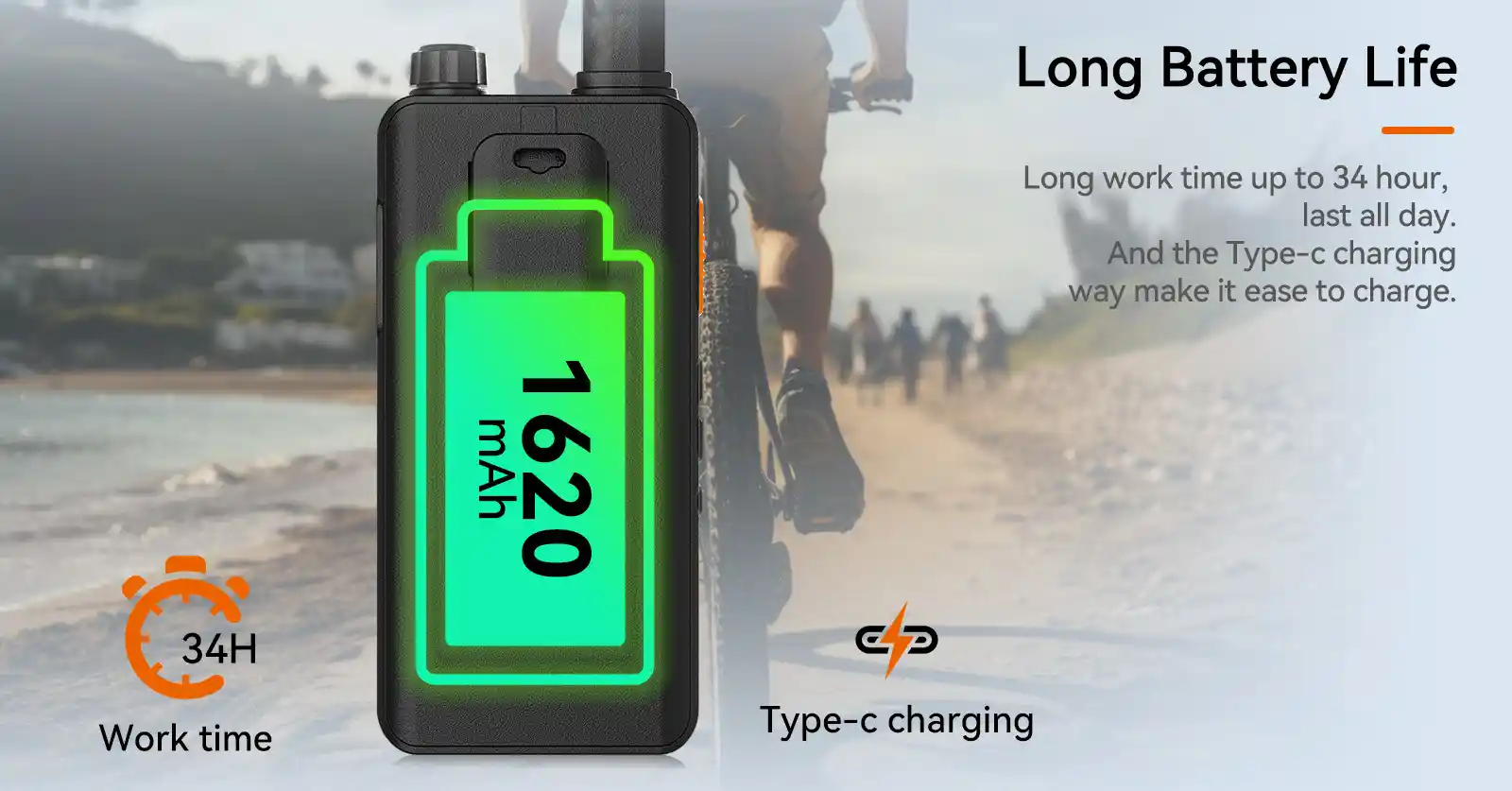 Retevis B63B Walkie Talkie Long Battery Life