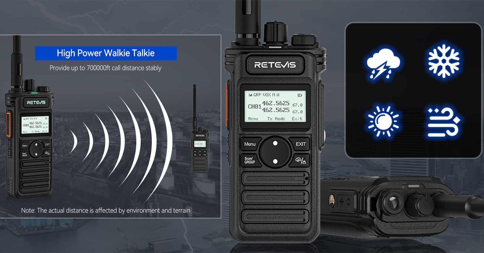 retevis rt86s gmrs two way radio for business use retevis rt86s gmrs two way radio for business use