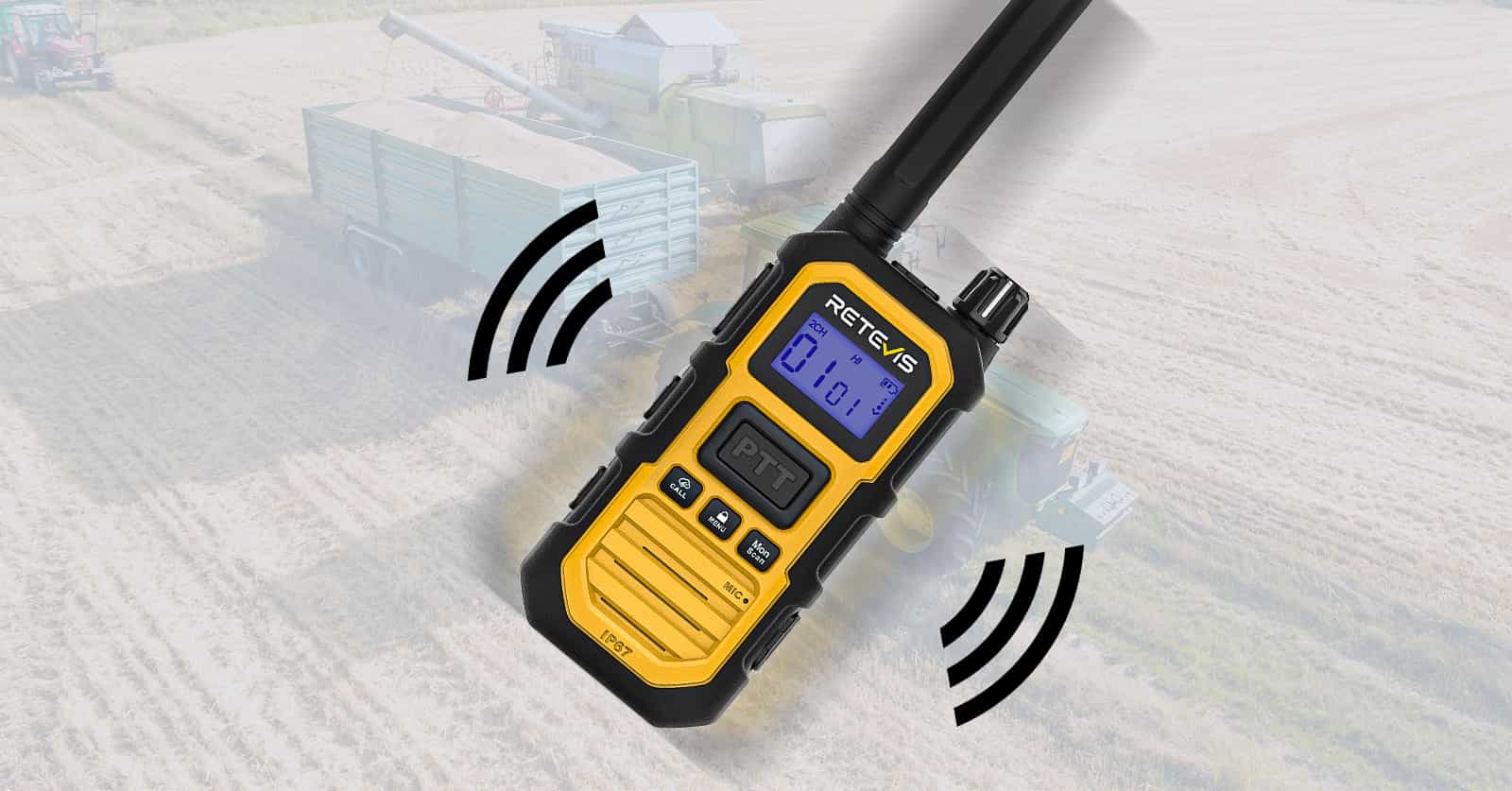 Retevis RB48P IP67 Two Way Radio with Vibration Reminder
