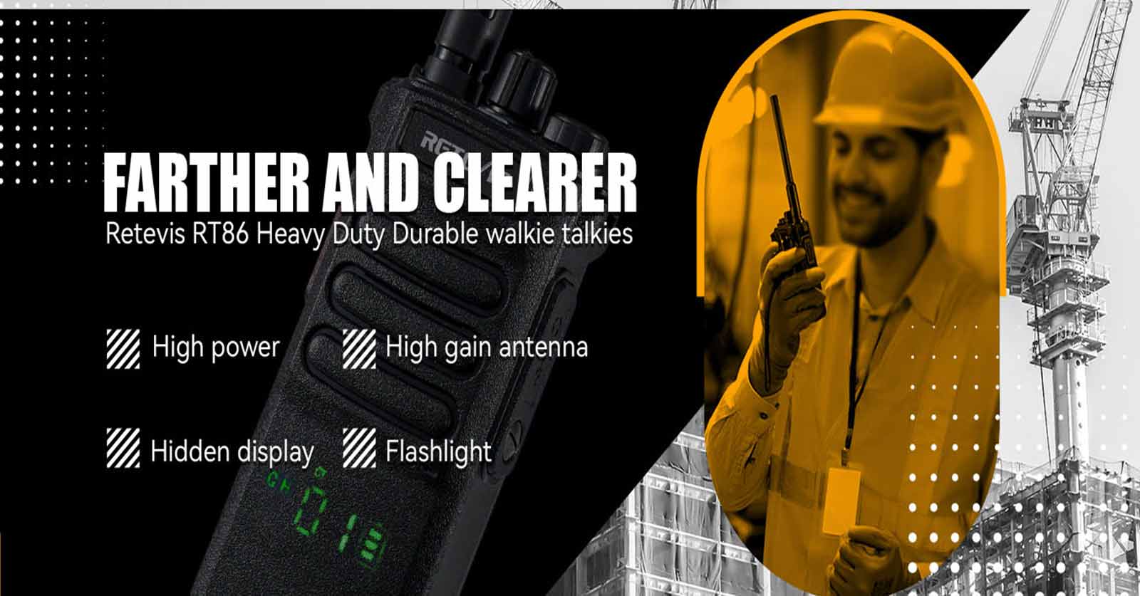 retevis rt86 commercial walkie talkie for business retevis rt86 commercial walkie talkie for business
