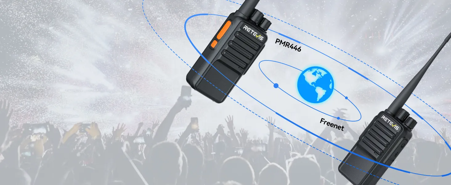 Retevis RB669 PMR446 Freenet Dual Band 2 Way Radios
