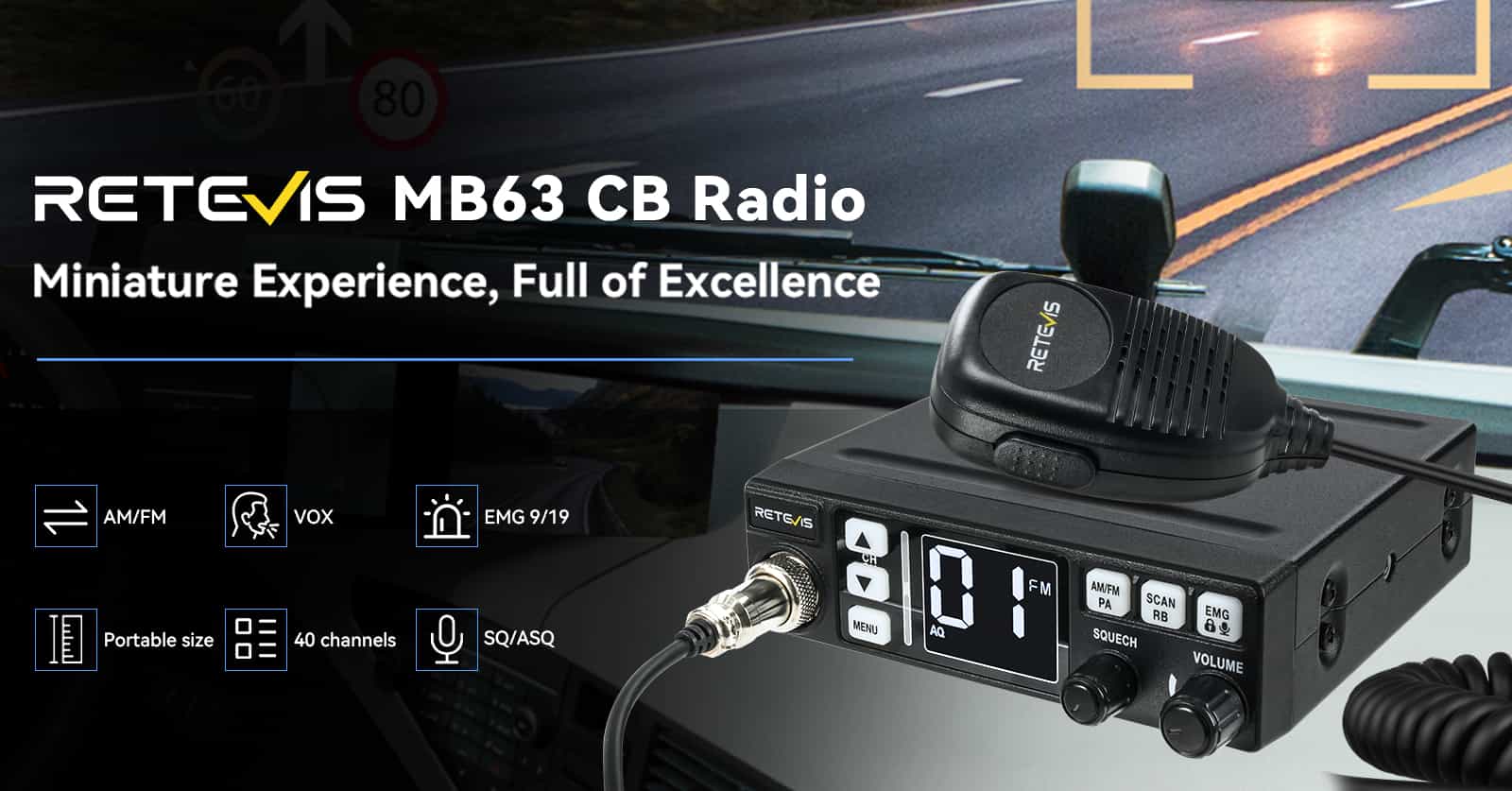 Retevis MB63 CB Radio