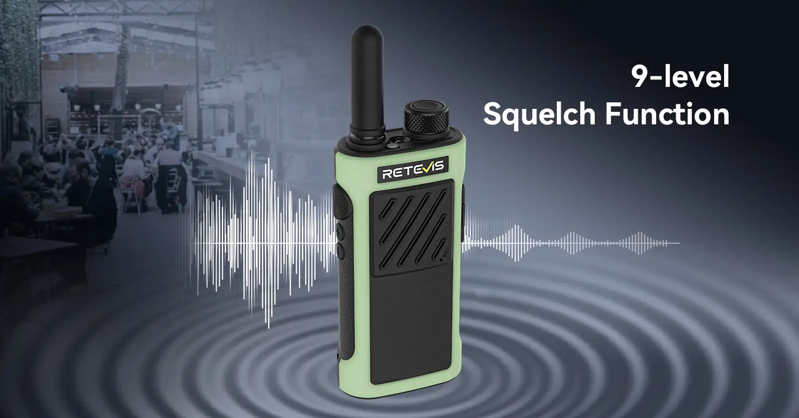 Retevis RB66P RB666P Squelch Function Retevis RB66P RB666P Squelch Function