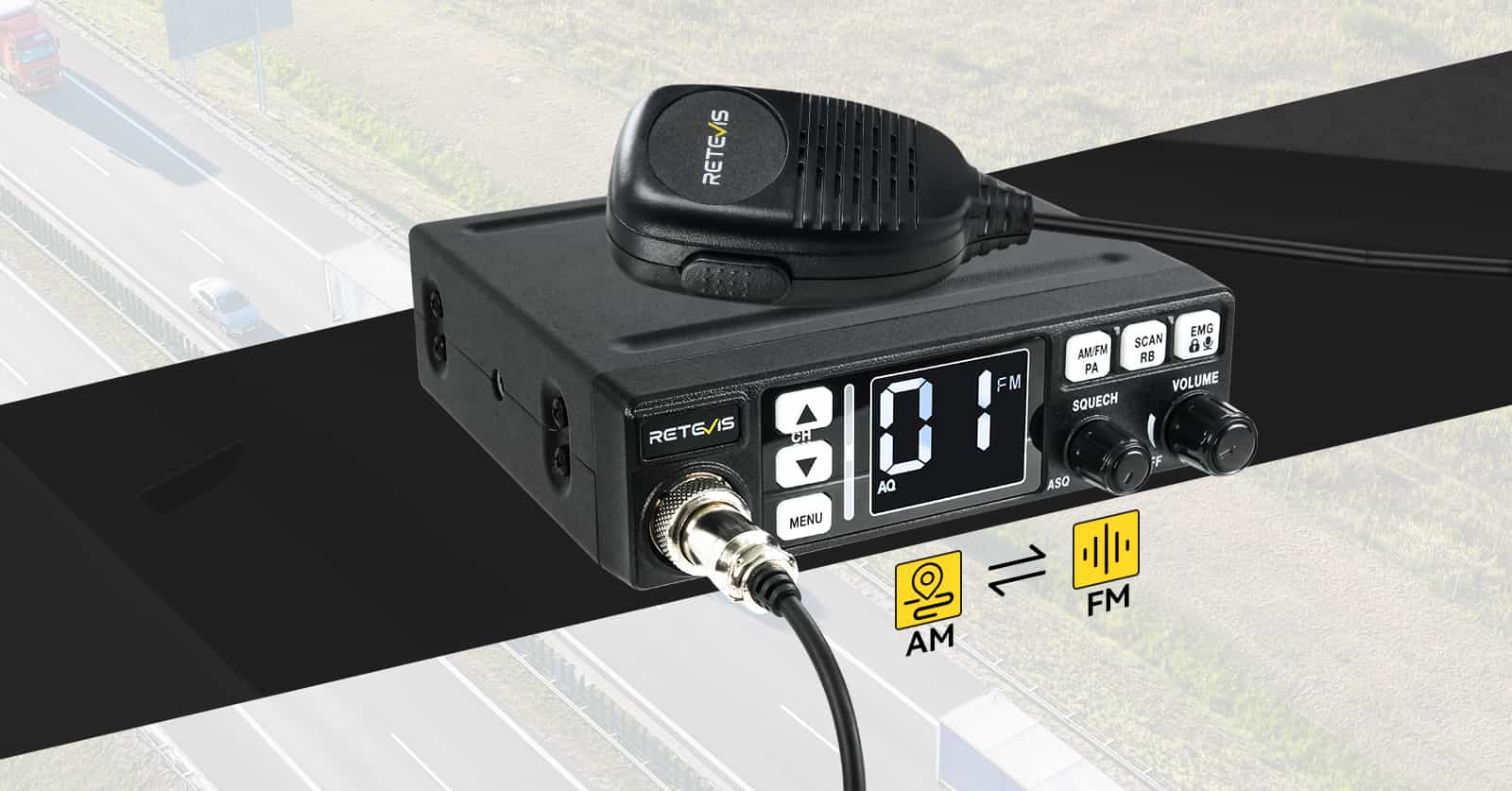 Retevis MB63 CB RADIO AM/FM