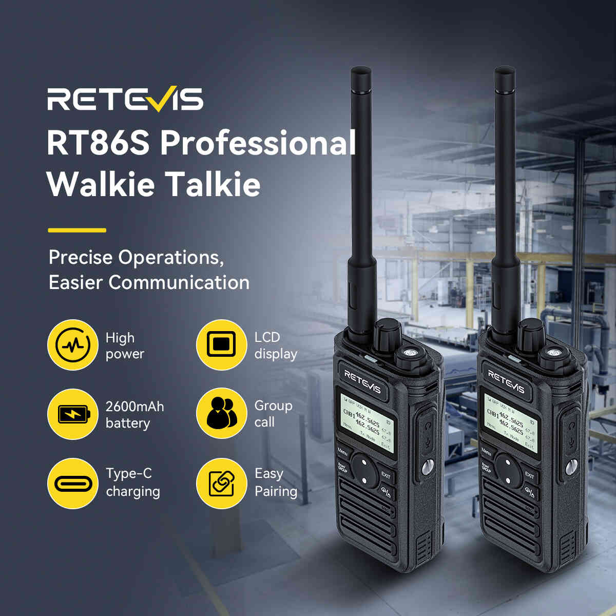 retevis rt86s gmrs radio