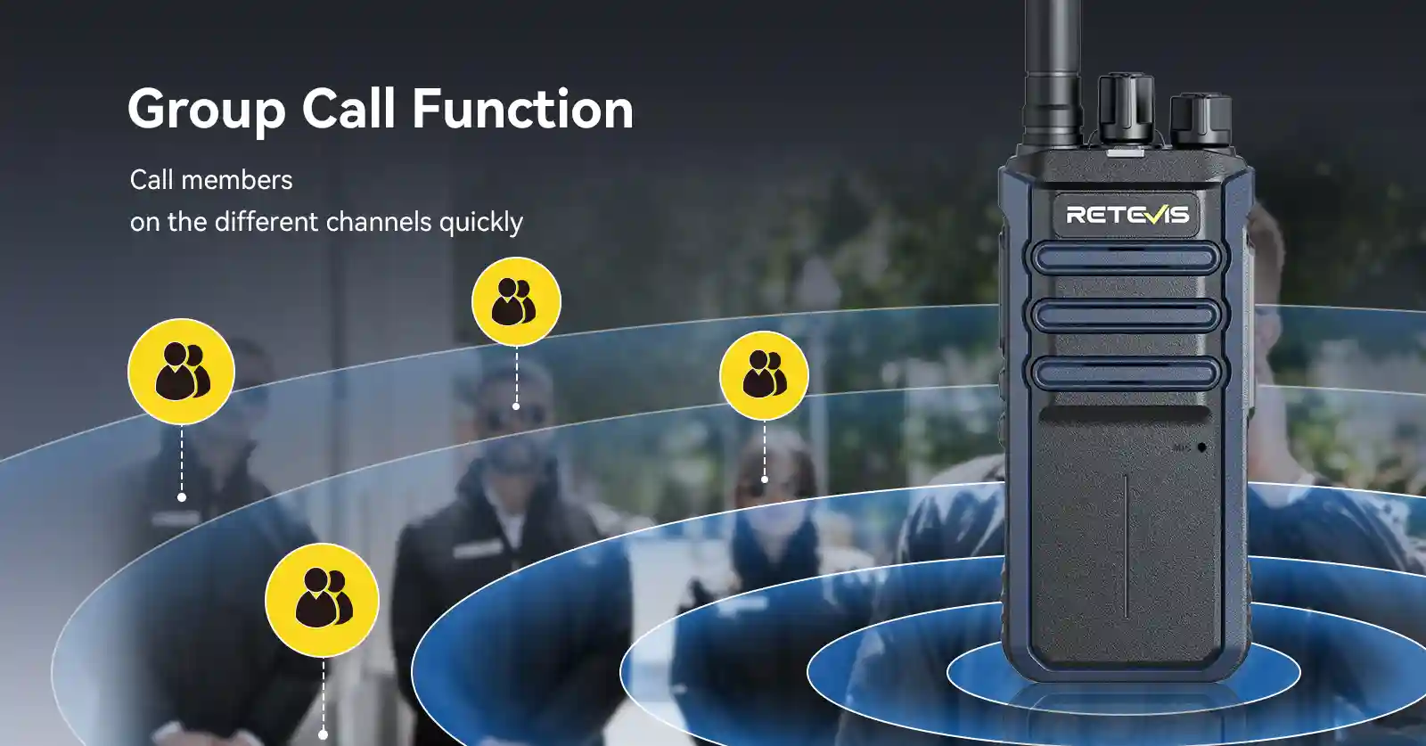 retevis business walkie talkie with group call function retevis business walkie talkie with group call function
