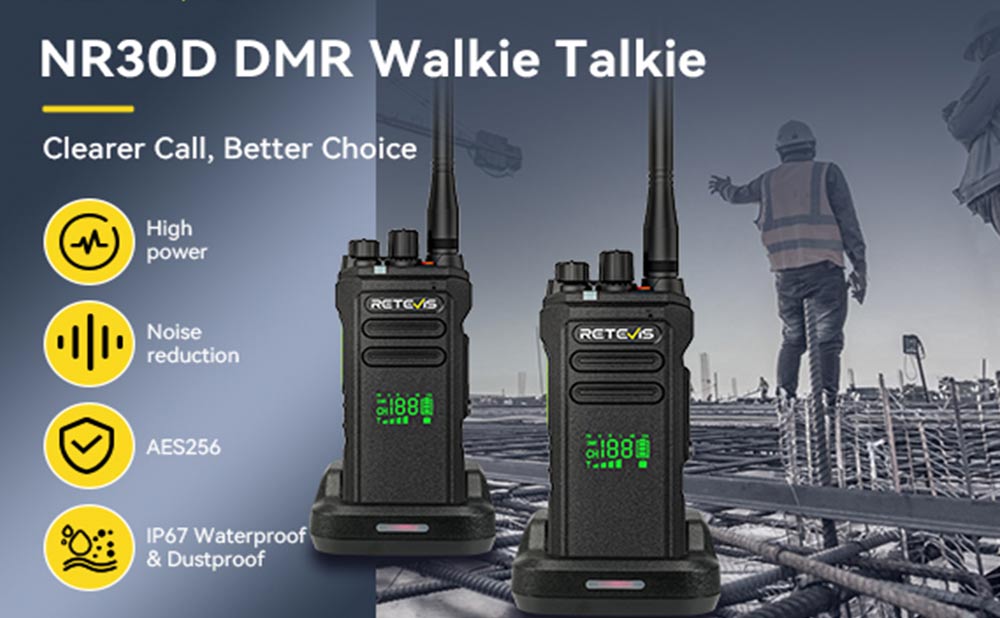 retevis nr30d dmr two way radio